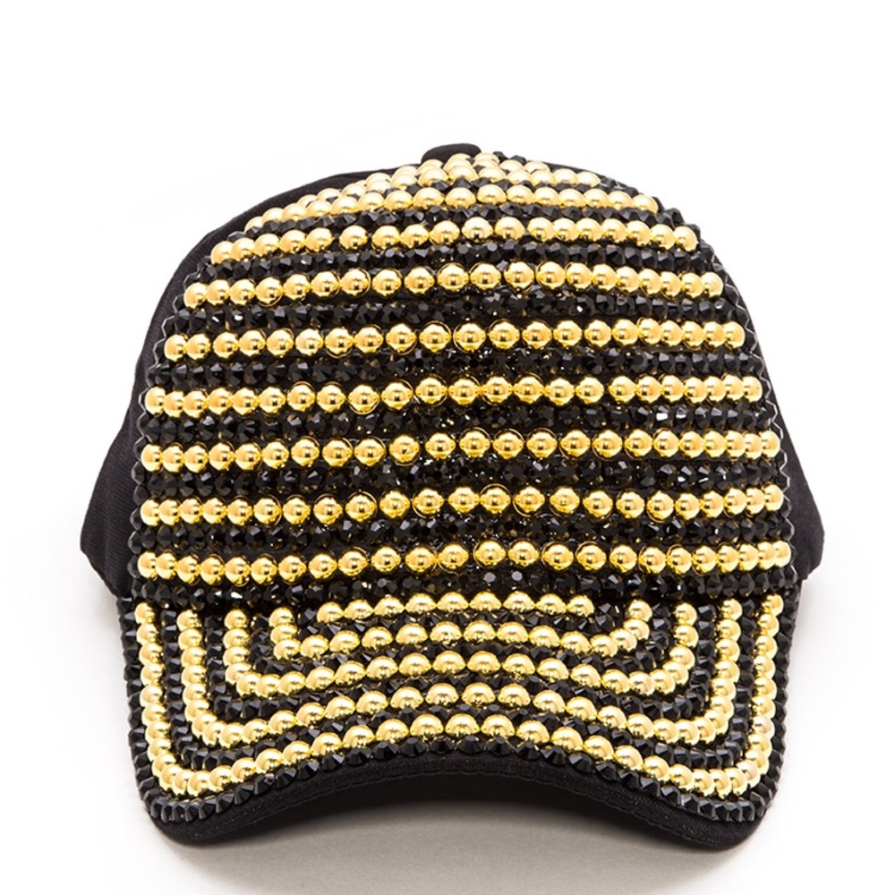 Rhinestone Bling Accented Baseball Cap